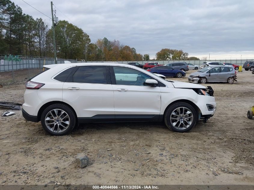 2016 Ford Edge Titanium VIN: 2FMPK3K84GBB47830 Lot: 40844566