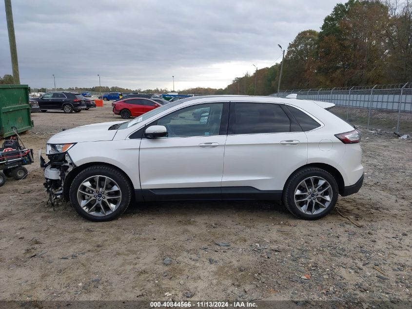 2016 Ford Edge Titanium VIN: 2FMPK3K84GBB47830 Lot: 40844566