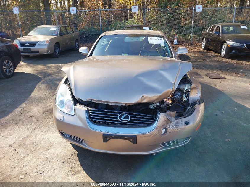 2005 Lexus Sc 430 VIN: JTHFN48Y150063370 Lot: 40844590