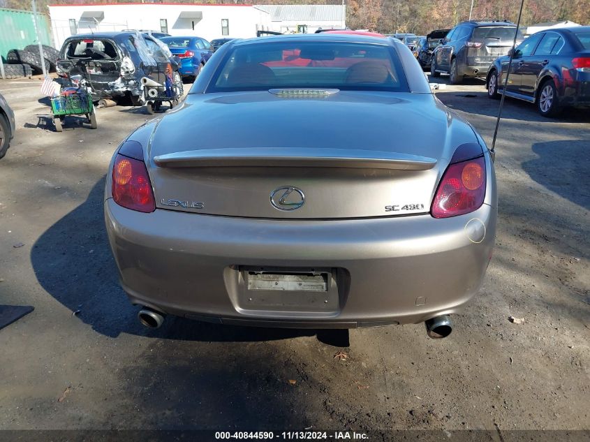 2005 Lexus Sc 430 VIN: JTHFN48Y150063370 Lot: 40844590