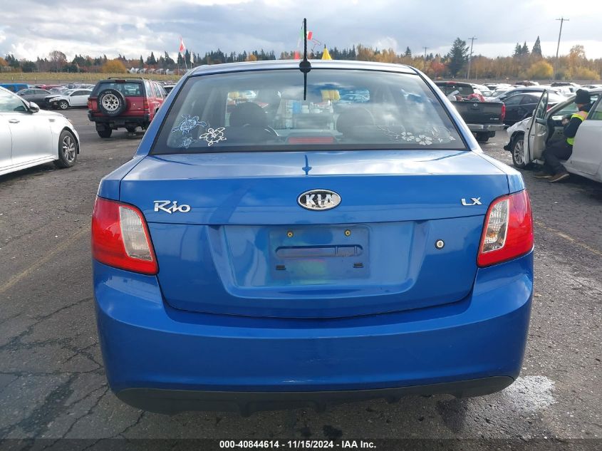 2010 Kia Rio Lx VIN: KNADH4A34A6670656 Lot: 40844614