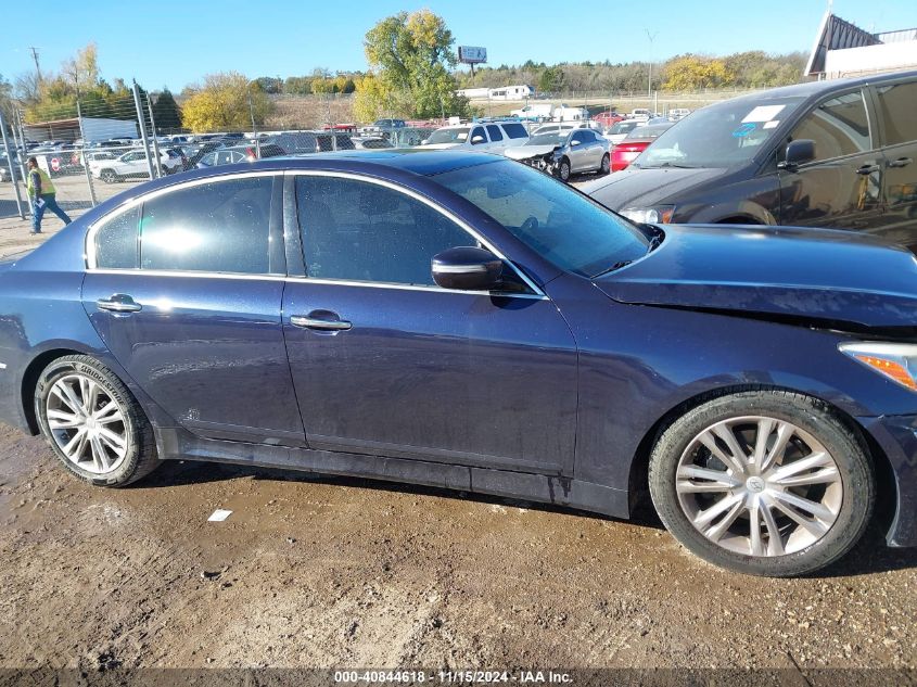 2013 Hyundai Genesis 3.8 VIN: KMHGC4DD7DU214696 Lot: 40844618