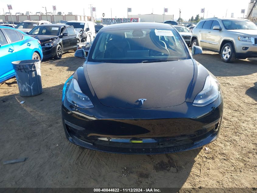 2022 Tesla Model 3 Performance Dual Motor All-Wheel Drive VIN: 5YJ3E1EC5NF261155 Lot: 40844622