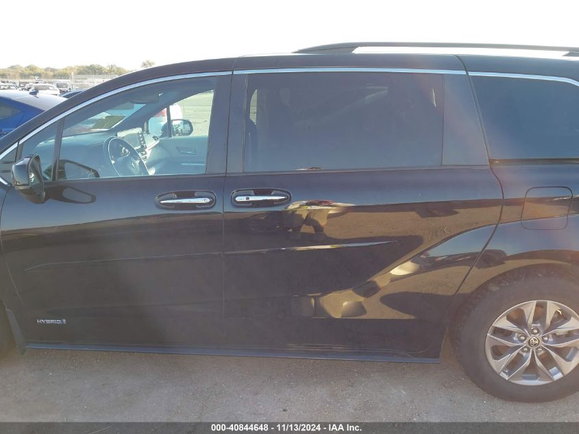 2021 Toyota Sienna Xle VIN: 5TDYRKECXMS068719 Lot: 40844648