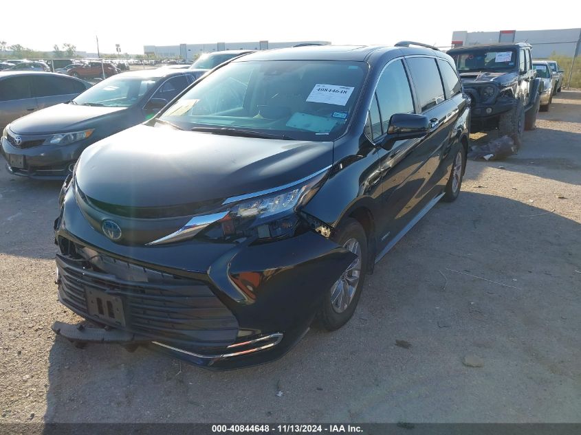 2021 Toyota Sienna Xle VIN: 5TDYRKECXMS068719 Lot: 40844648