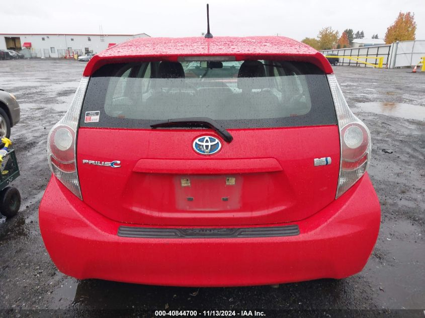 2012 Toyota Prius C Two VIN: JTDKDTB3XC1502843 Lot: 40844700