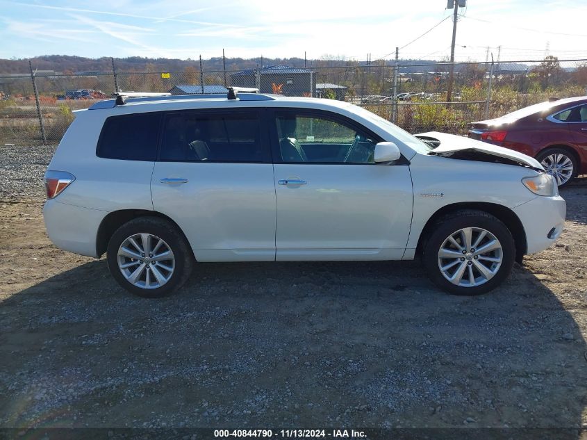 2008 Toyota Highlander Hybrid Limited VIN: JTEEW44A582020853 Lot: 40844790