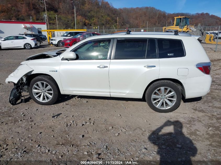 2008 Toyota Highlander Hybrid Limited VIN: JTEEW44A582020853 Lot: 40844790