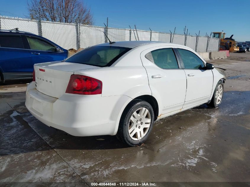 2012 Dodge Avenger Se VIN: 1C3CDZABXCN156127 Lot: 40844848