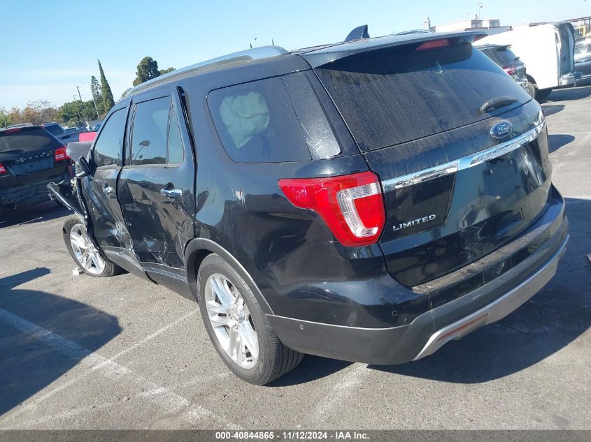 VIN 1FM5K7F82GGA44116 2016 Ford Explorer, Limited no.3