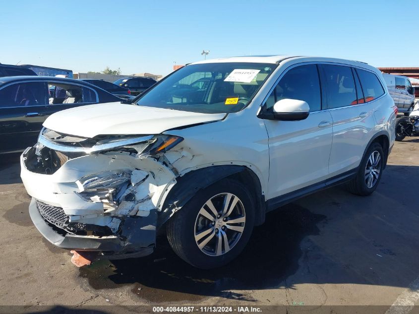 2016 Honda Pilot Ex-L VIN: 5FNYF5H70GB041417 Lot: 40844957