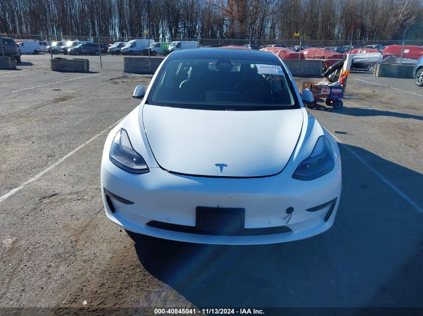 2021 Tesla Model 3 Standard Range Plus Rear-Wheel Drive VIN: 5YJ3E1EA7MF991548 Lot: 40845041