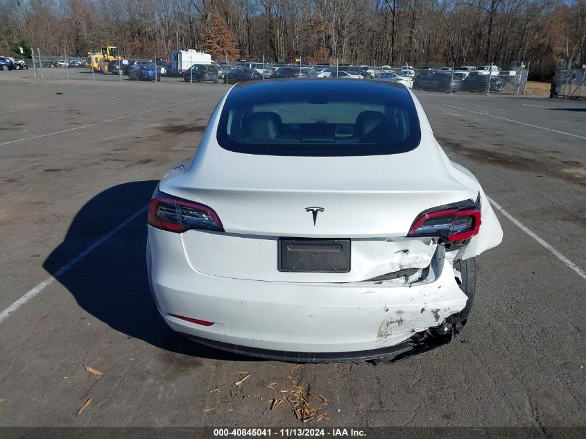 2021 Tesla Model 3 Standard Range Plus Rear-Wheel Drive VIN: 5YJ3E1EA7MF991548 Lot: 40845041