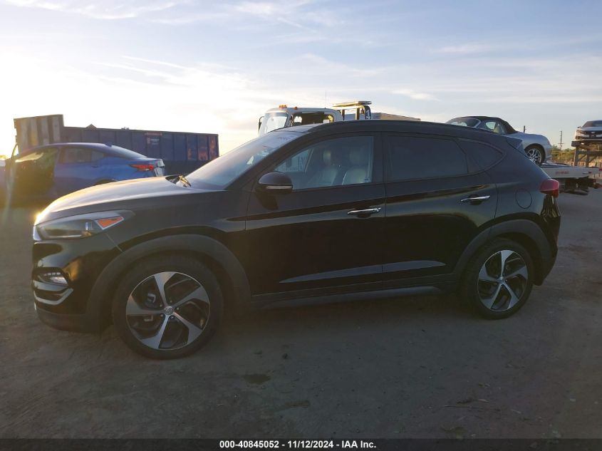 2016 Hyundai Tucson Limited VIN: KM8J33A21GU206052 Lot: 40845052