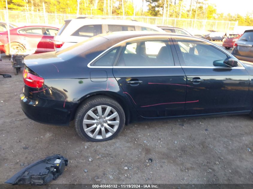 2013 Audi A4 2.0T Premium VIN: WAUBFAFL4DN036827 Lot: 40845132