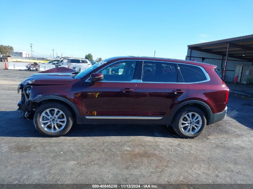 2022 Kia Telluride Lx VIN: 5XYP24HCXNG304002 Lot: 40845230