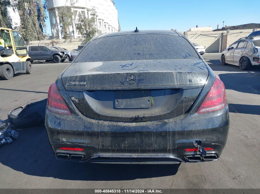 2019 Mercedes-Benz Amg S 63 4Matic VIN: WDDUG8JB1KA436273 Lot: 40845318