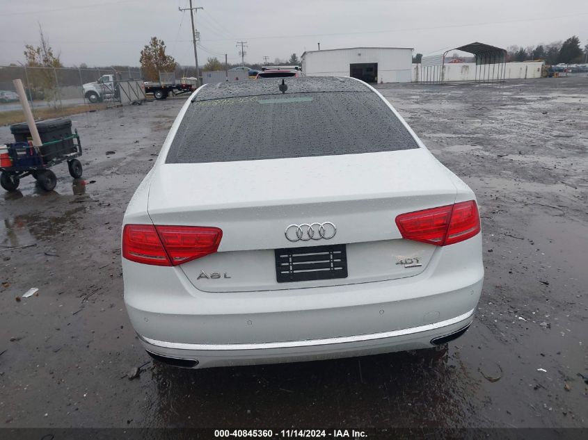 2014 Audi A8 L 4.0T VIN: WAUR2AFD4EN004562 Lot: 40845360