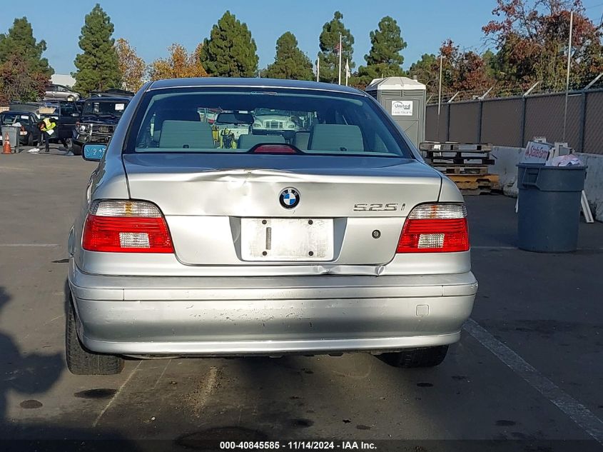 2001 BMW 525Ia VIN: WBADT43431GF59985 Lot: 40845585