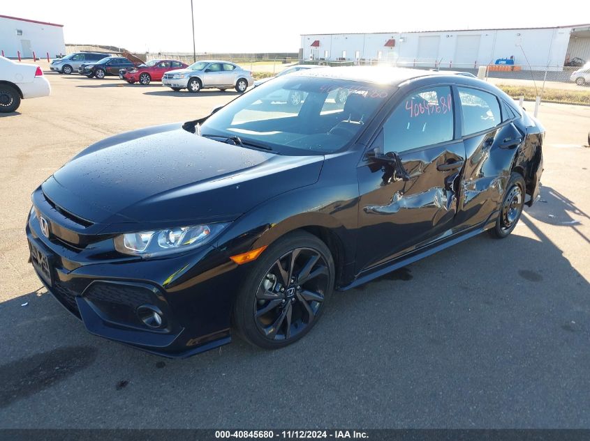 VIN SHHFK7G4XKU217497 2019 Honda Civic, Sport no.2