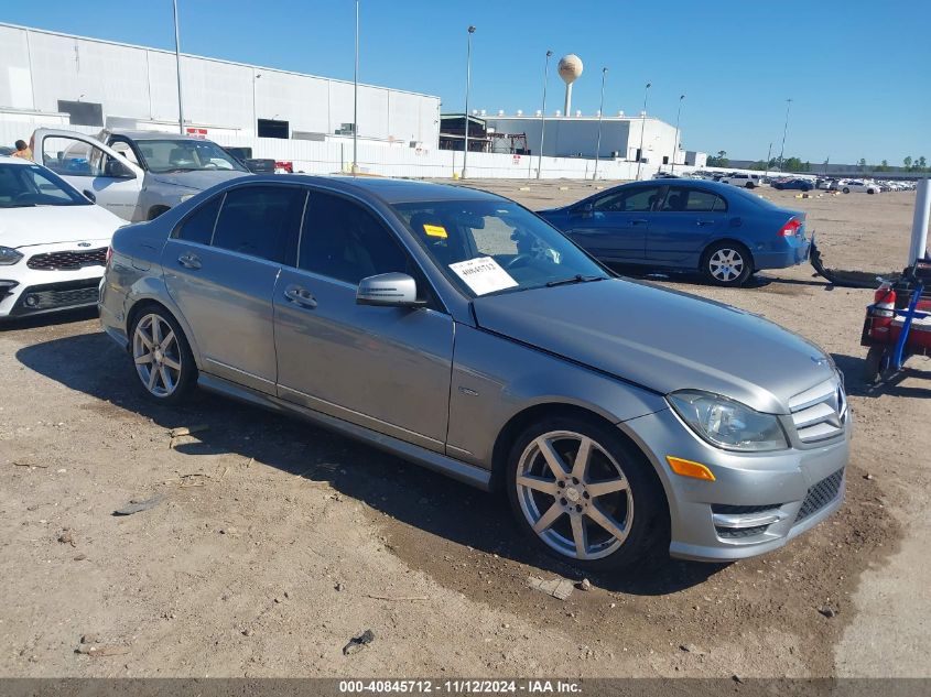 2012 Mercedes-Benz C 250 Luxury/Sport VIN: WDDGF4HB9CA634647 Lot: 40845712