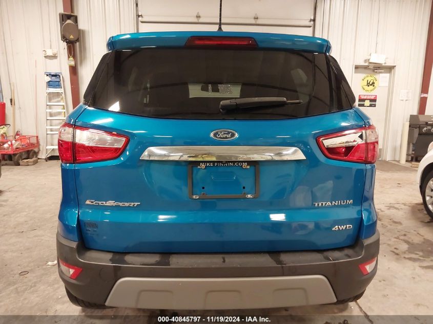 2018 Ford Ecosport Titanium VIN: MAJ6P1WL4JC246522 Lot: 40845797