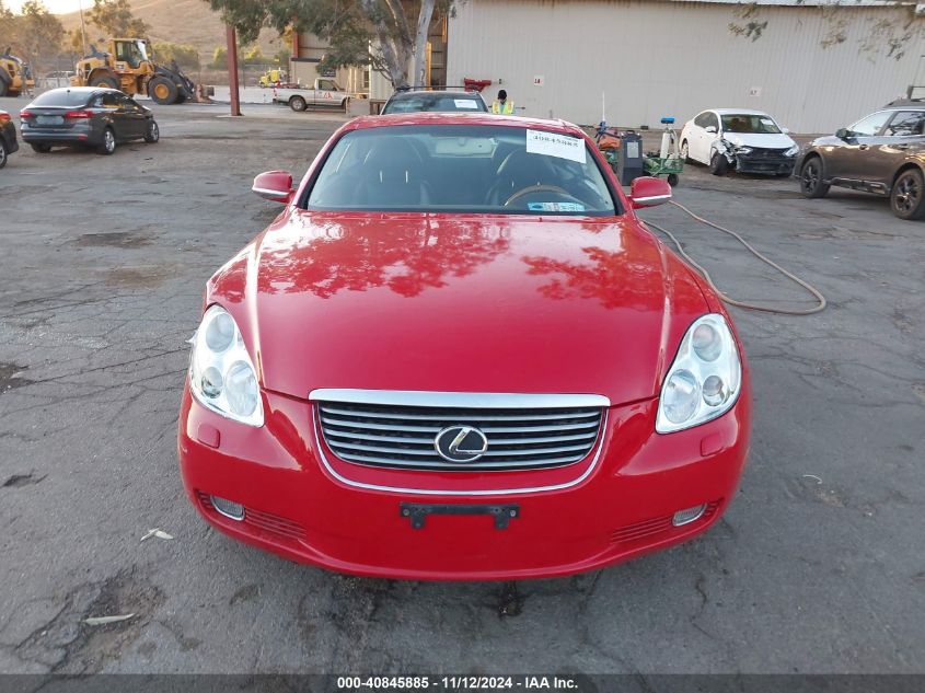 2002 Lexus Sc 430 VIN: JTHFN48Y520024020 Lot: 40845885