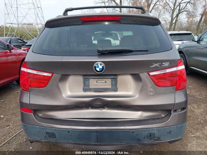 2011 BMW X3 xDrive35I VIN: 5UXWX7C56BL730906 Lot: 40845974