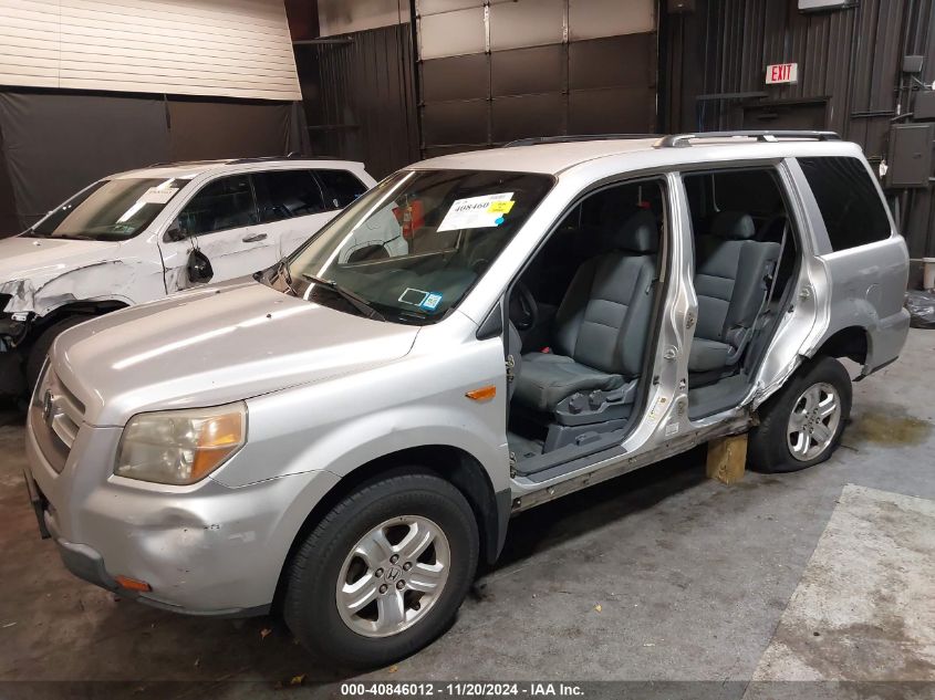 2008 Honda Pilot Vp VIN: 5FNYF18268B030307 Lot: 40846012