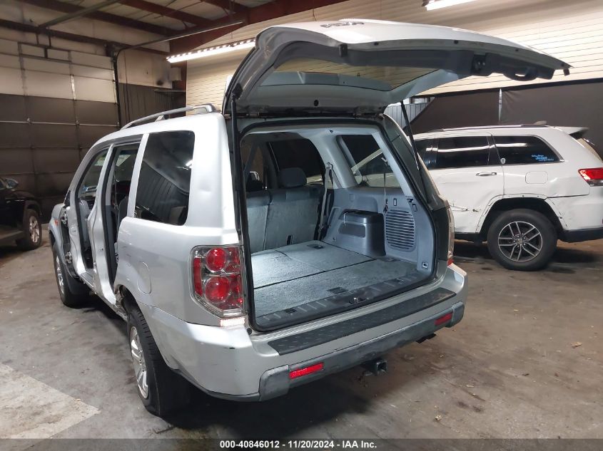 2008 Honda Pilot Vp VIN: 5FNYF18268B030307 Lot: 40846012