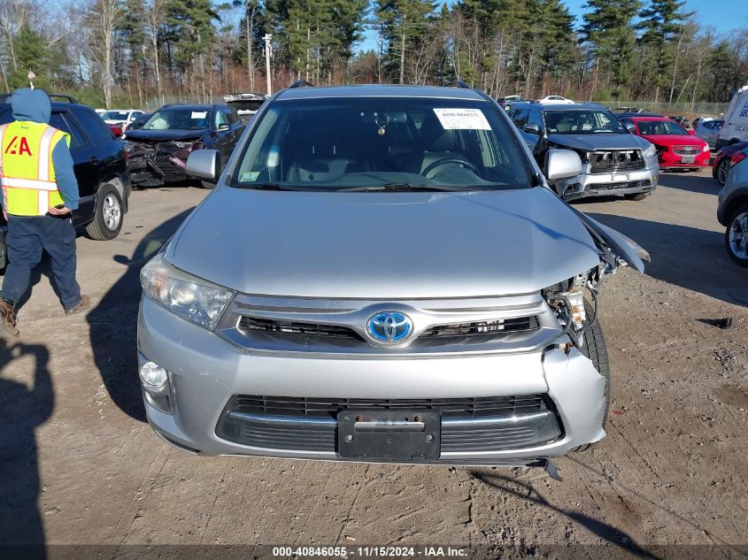 2013 Toyota Highlander Hybrid VIN: JTEBC3EH9D2016770 Lot: 40846055