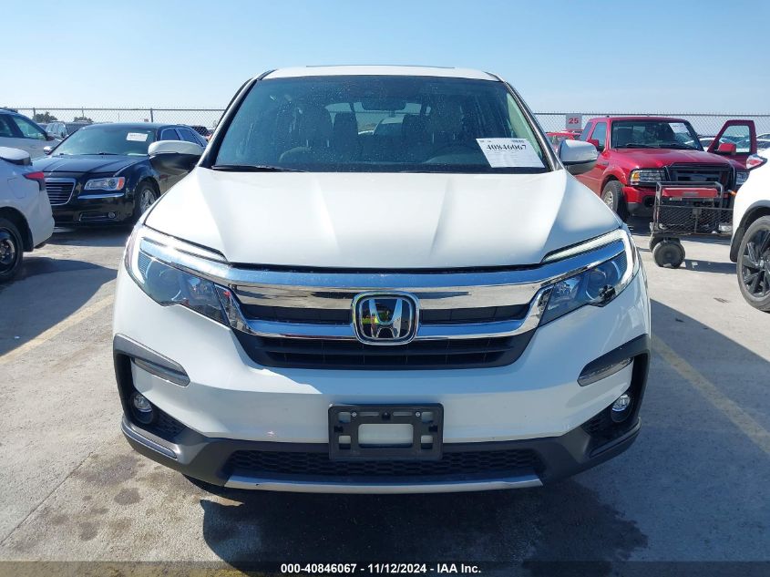 2019 Honda Pilot Ex-L VIN: 5FNYF5H51KB014024 Lot: 40846067