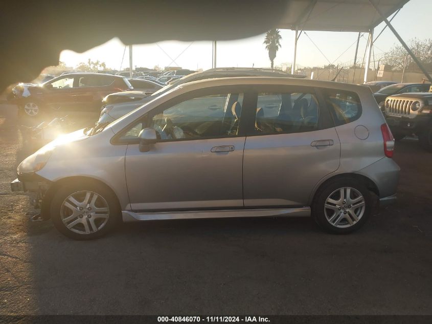 2008 Honda Fit Sport VIN: JHMGD37668S021898 Lot: 40846070