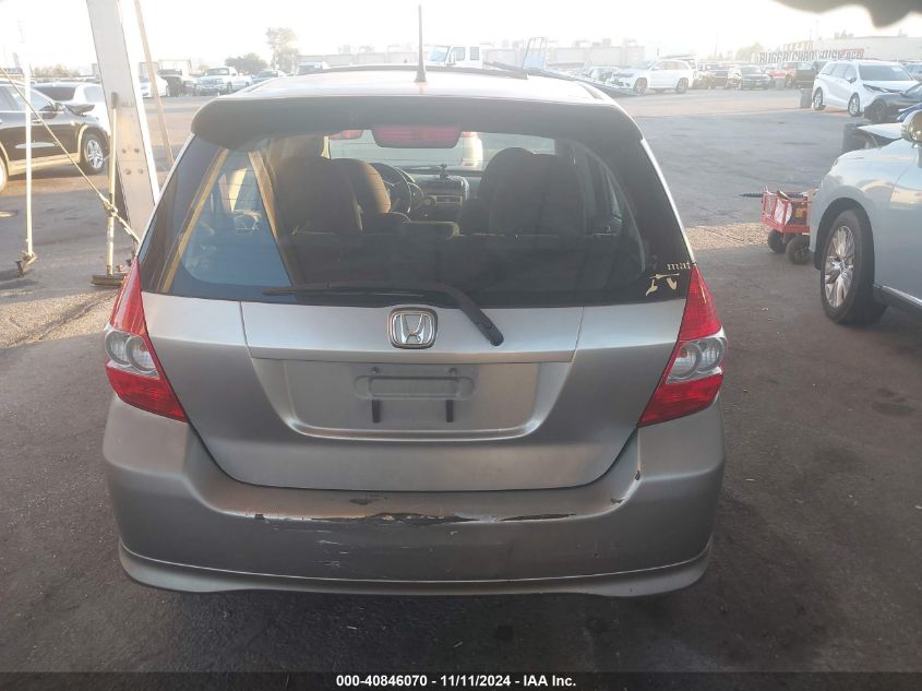 2008 Honda Fit Sport VIN: JHMGD37668S021898 Lot: 40846070