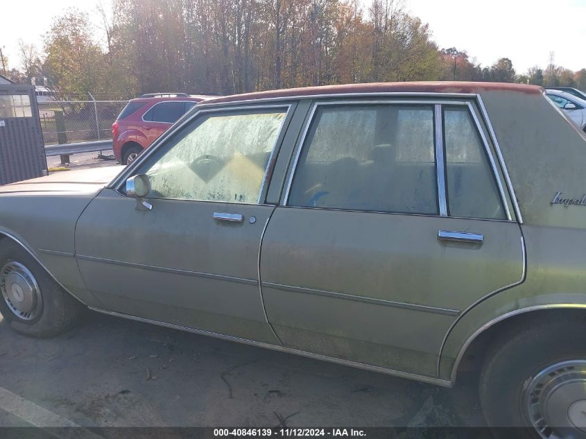 1985 Chevrolet Impala VIN: 2G1BL69H0F9115247 Lot: 40846139