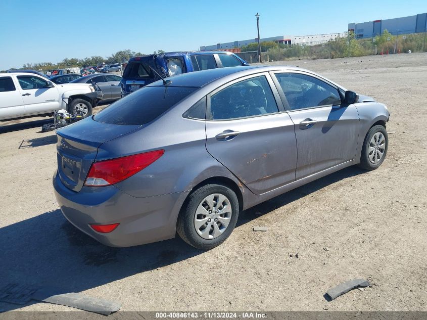 2016 Hyundai Accent Se VIN: KMHCT4AE1GU099075 Lot: 40846143