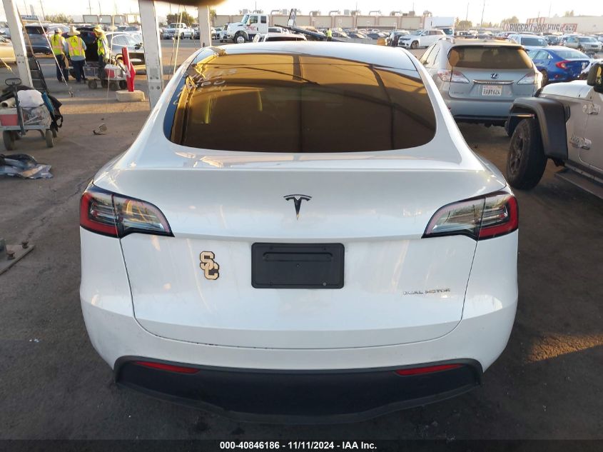 2023 Tesla Model Y Awd/Long Range Dual Motor All-Wheel Drive VIN: 7SAYGDEE3PA124530 Lot: 40846186