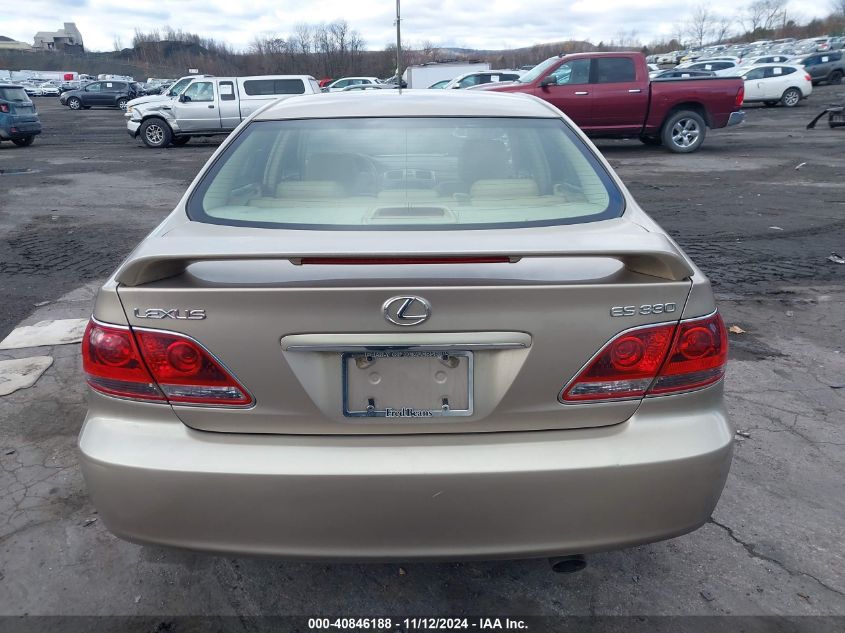 2005 Lexus Es 330 VIN: JTHBA30G355140153 Lot: 40846188