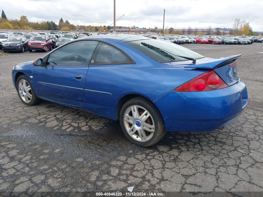 2002 Mercury Cougar V6 VIN: 1ZWFT61L525618460 Lot: 40846220