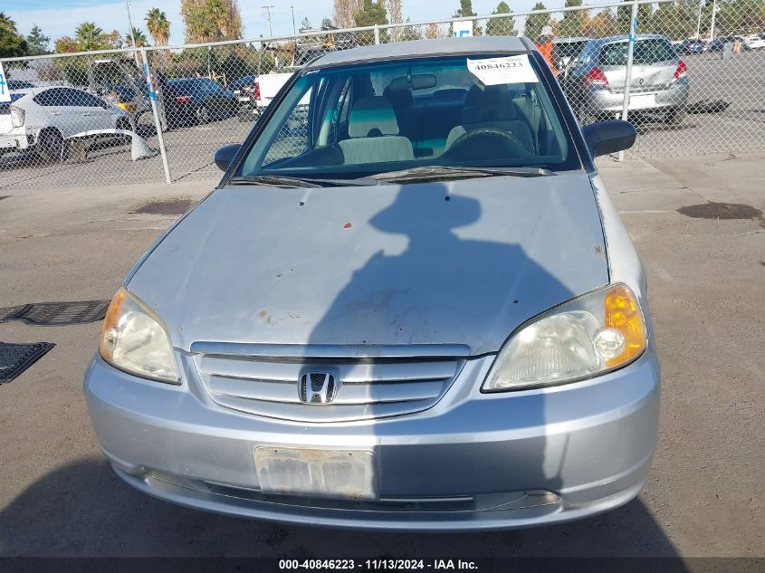 2003 Honda Civic Lx VIN: 2HGES16553H620501 Lot: 40846223