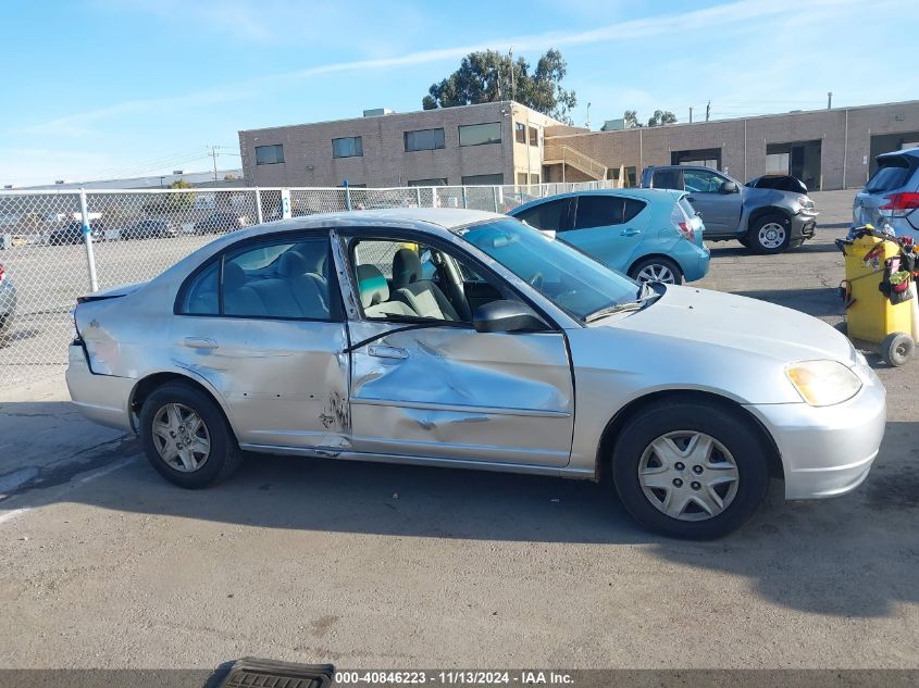 2003 Honda Civic Lx VIN: 2HGES16553H620501 Lot: 40846223