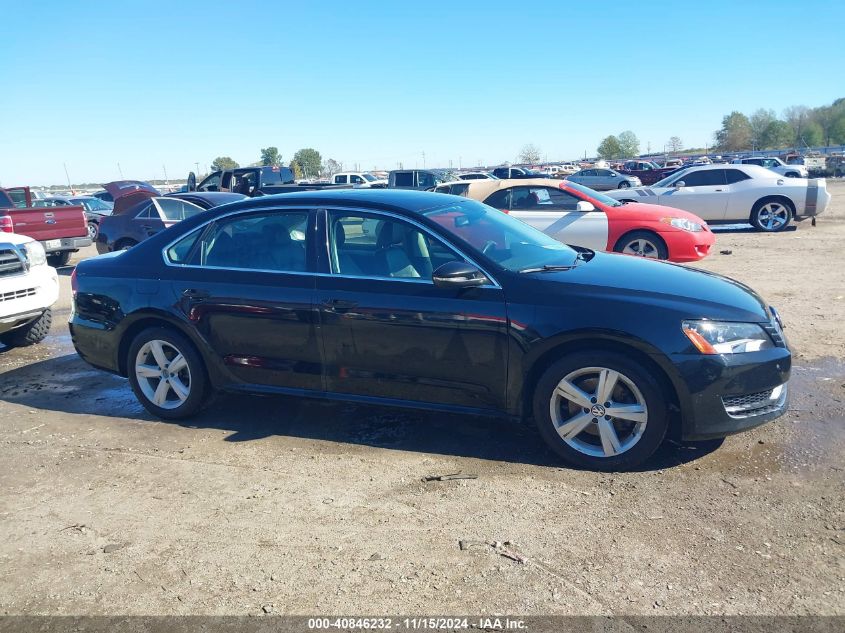 2012 Volkswagen Passat 2.5L Se VIN: 1VWBP7A34CC011833 Lot: 40846232