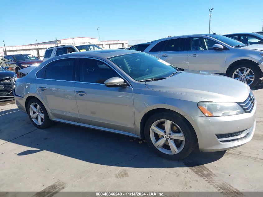 2012 Volkswagen Passat 2.5L Se VIN: 1VWBP7A35CC073273 Lot: 40846240