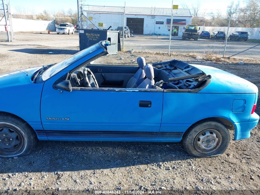 1991 Geo Metro Lsi Sprint Cl VIN: JG1MR3361MK608220 Lot: 40846243