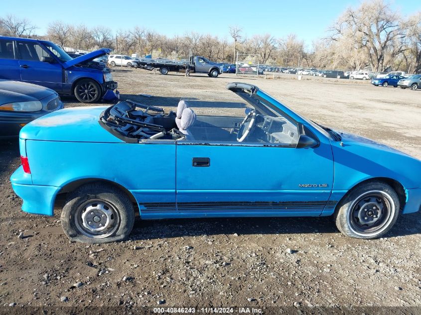 1991 Geo Metro Lsi Sprint Cl VIN: JG1MR3361MK608220 Lot: 40846243