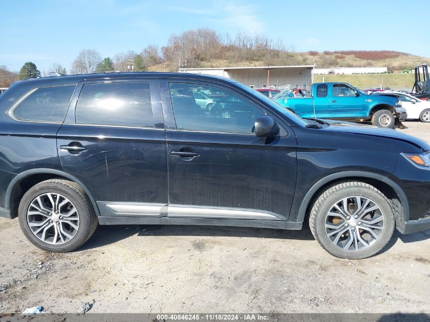 2017 Mitsubishi Outlander Es VIN: JA4AZ2A33HZ058216 Lot: 40846245