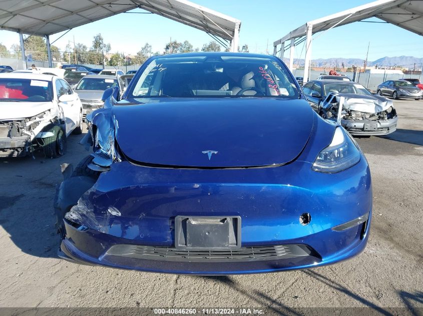 2021 Tesla Model Y Performance Dual Motor All-Wheel Drive VIN: 5YJYGDEF9MF250198 Lot: 40846260