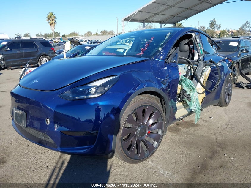 VIN 5YJYGDEF9MF250198 2021 TESLA MODEL Y PERFORMANCE DUAL MOTOR ALL-WHEEL DRIVE