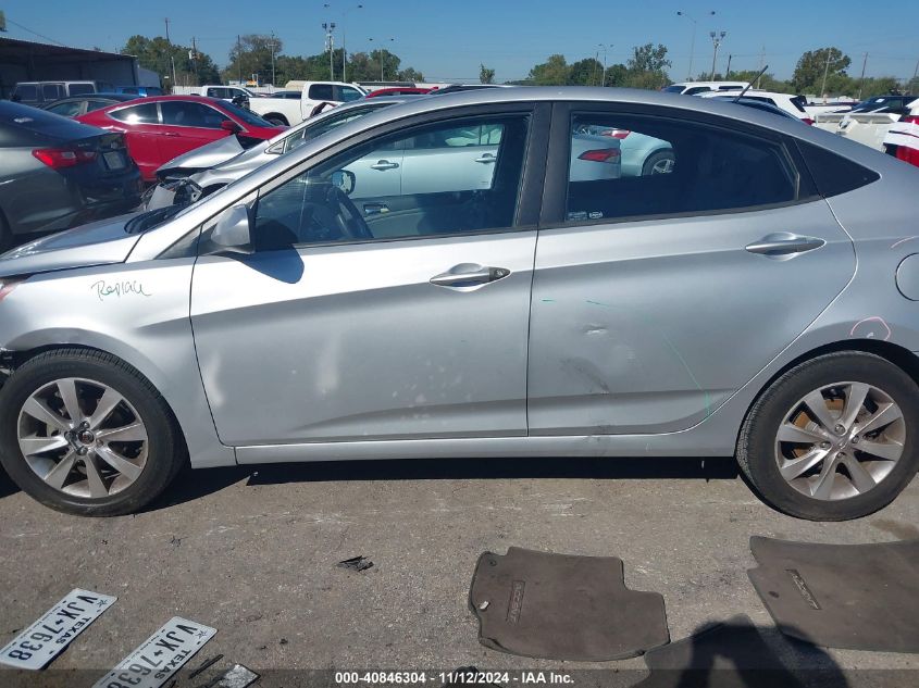 2013 Hyundai Accent Gls VIN: KMHCU4AE1DU302636 Lot: 40846304