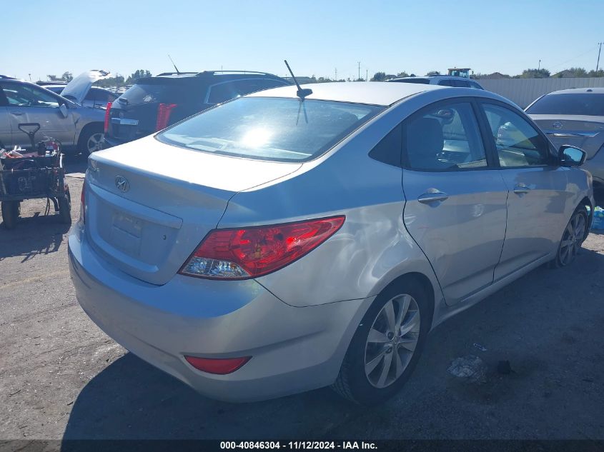 2013 Hyundai Accent Gls VIN: KMHCU4AE1DU302636 Lot: 40846304